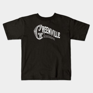 Vintage Greenville, MS Kids T-Shirt